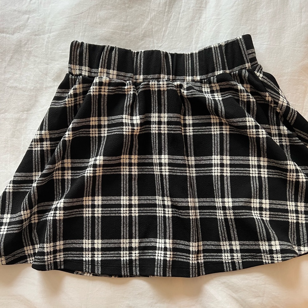 Plaid skater skirt